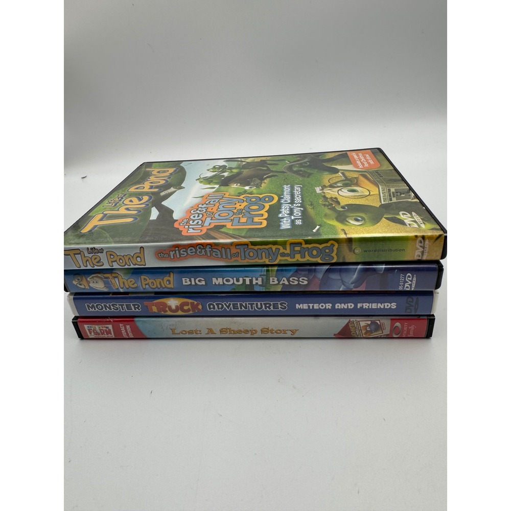 Life at The Pond Monster Truck Adventures Farmer Bob DVD Lot of 4 Faith Based